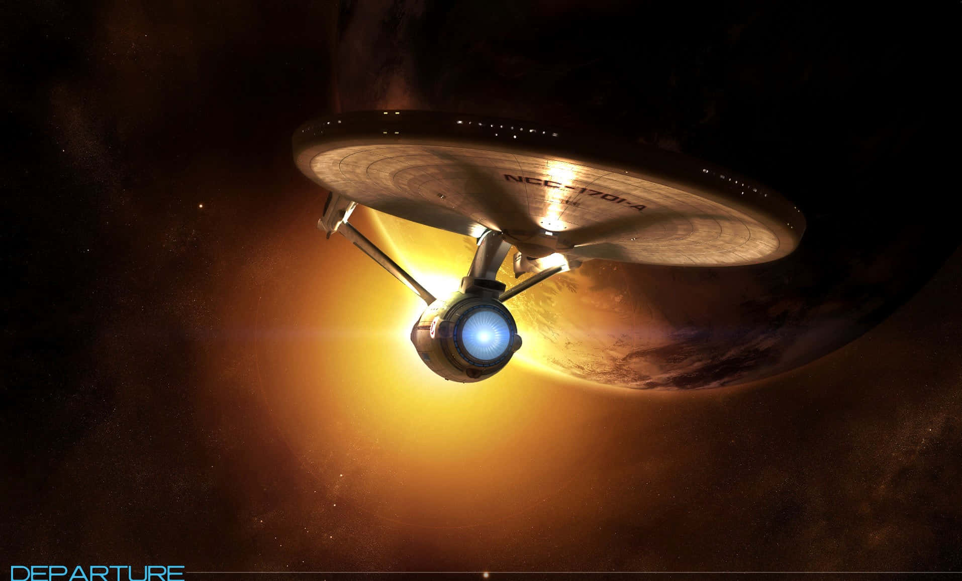 Upptäckde Ikoniska Stjärnorna Och Futuristiska Vibbarna I Star Trek Zoom Och Njut Av Dem Som Bakgrundsbild På Din Dator Eller Mobiltelefon.