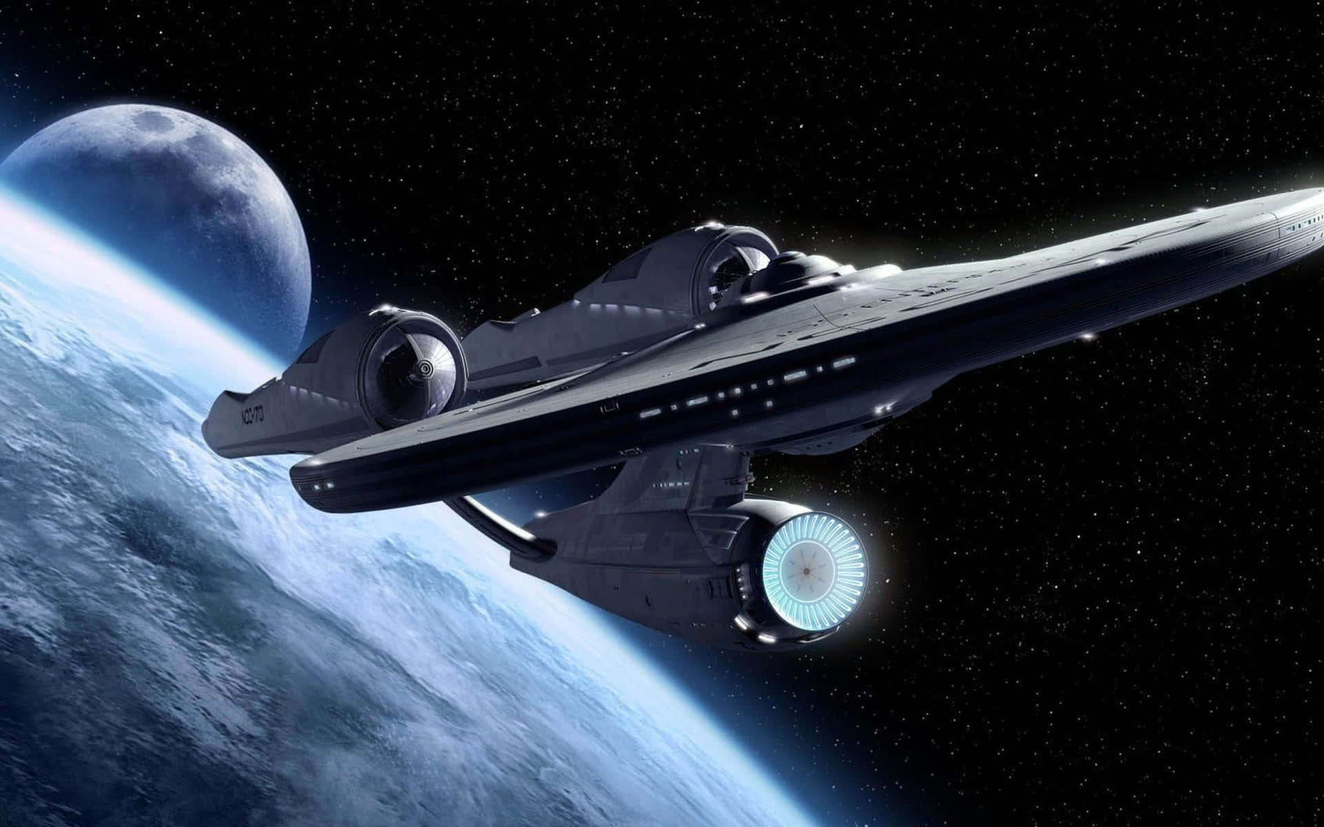 Virtuelltmöte På Starship Enterprise.