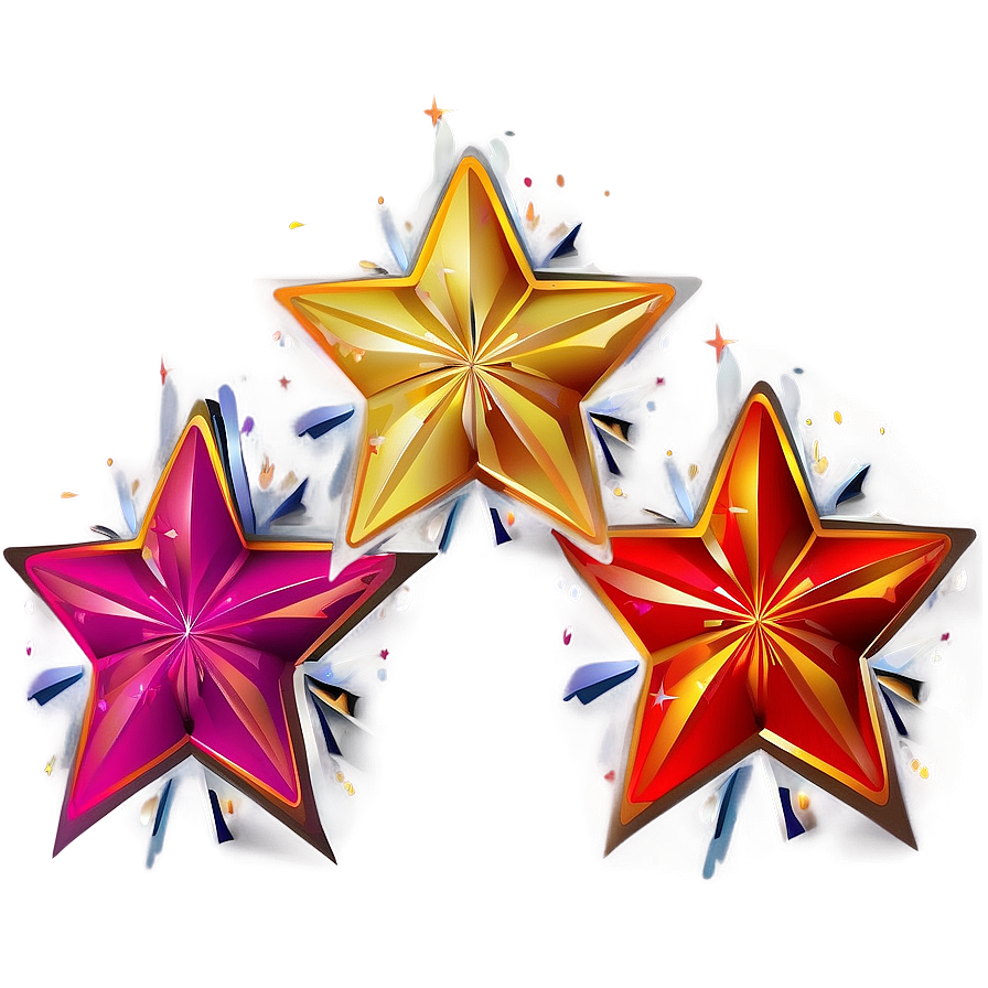 Star Vector Decoration Png Bqh PNG