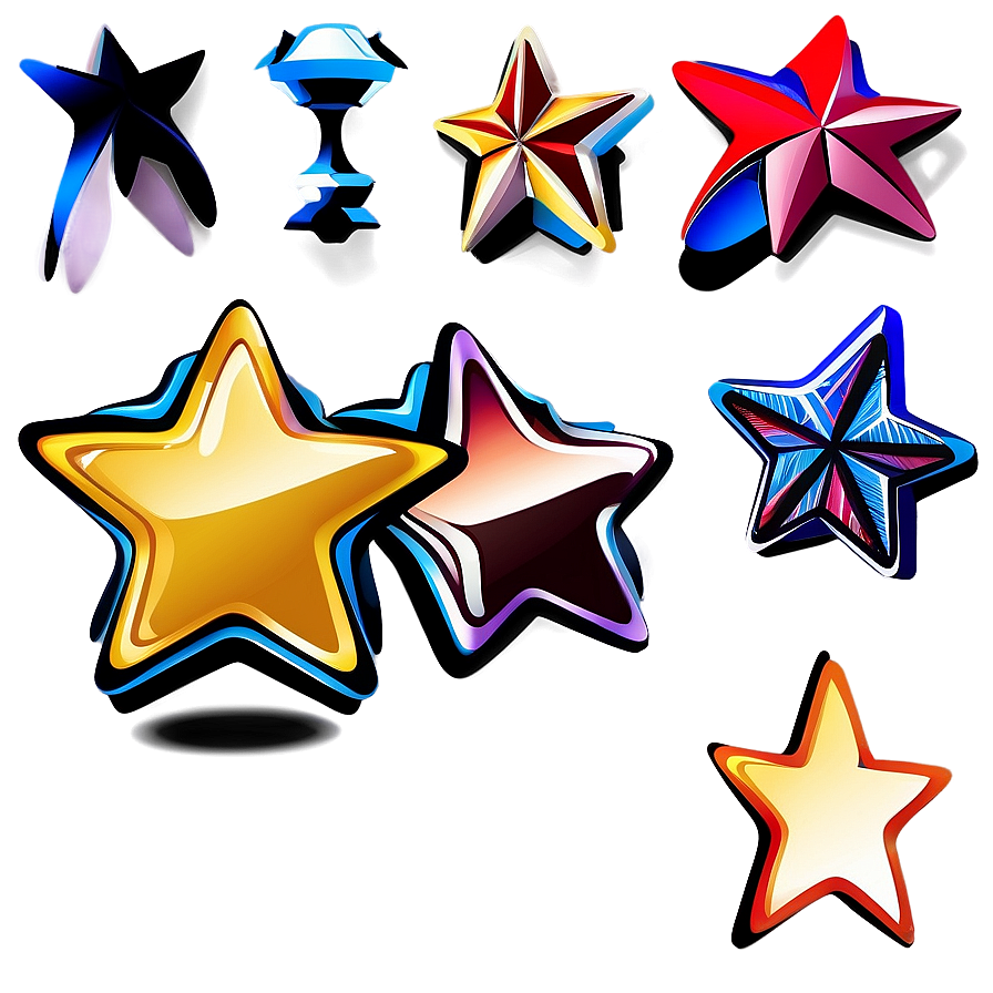 Star Vector For Stationery Png 05252024 PNG