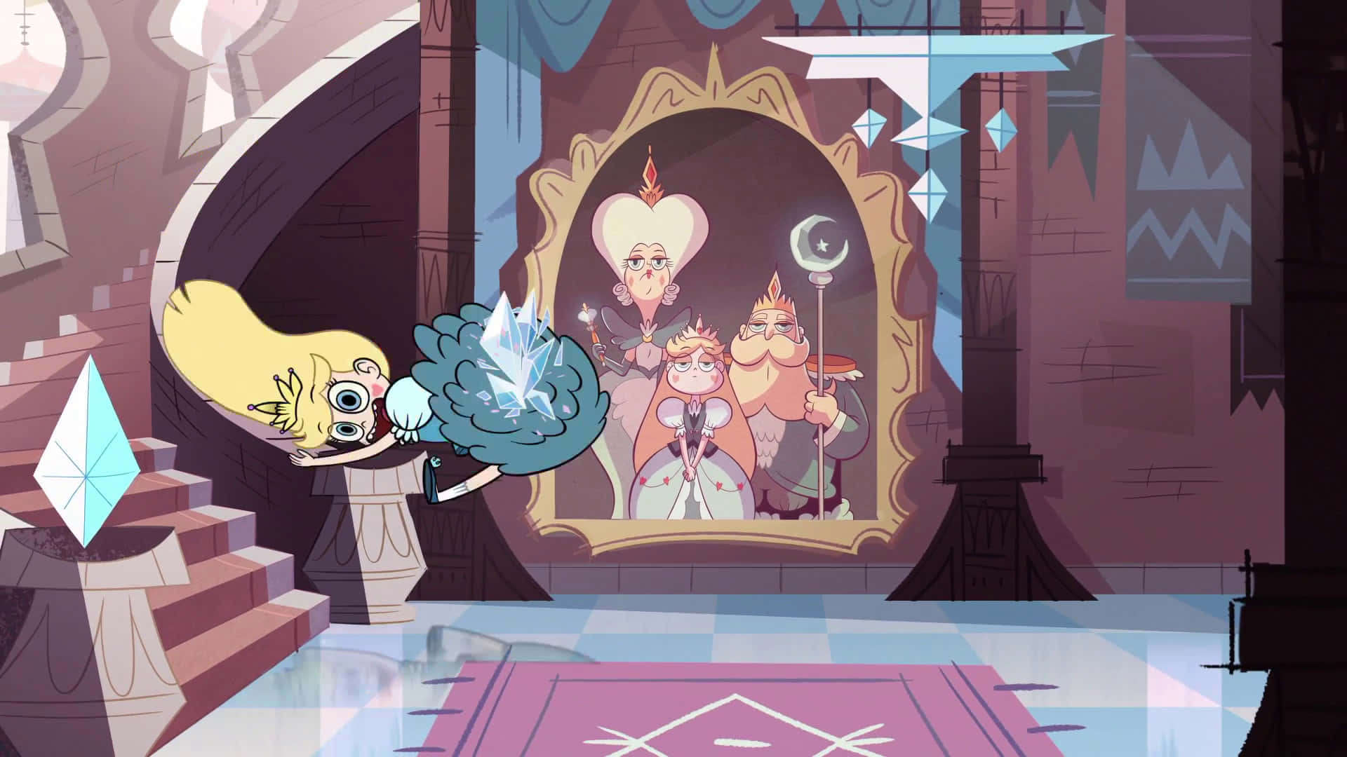 Star Vs. the Forces of Evil characters posing in front of a colorful background