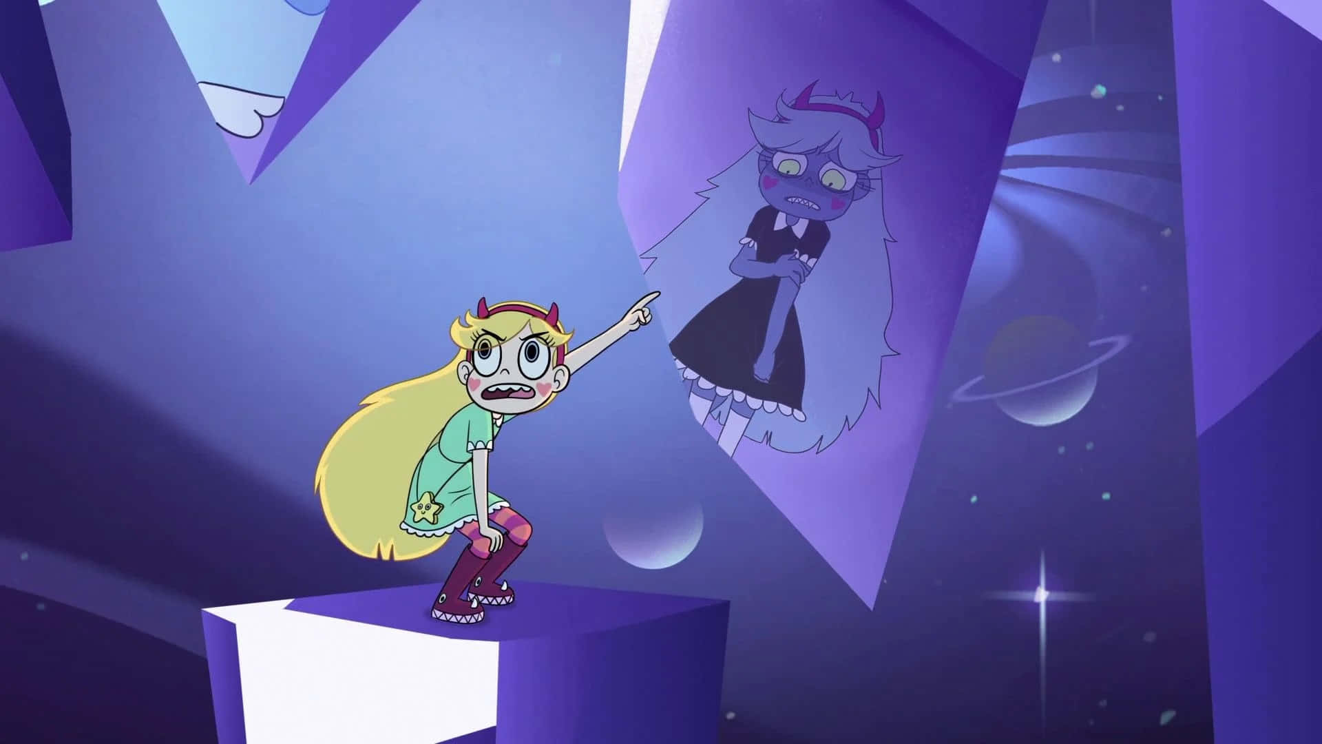 Colorful Star Vs The Forces Of Evil Animation Scene