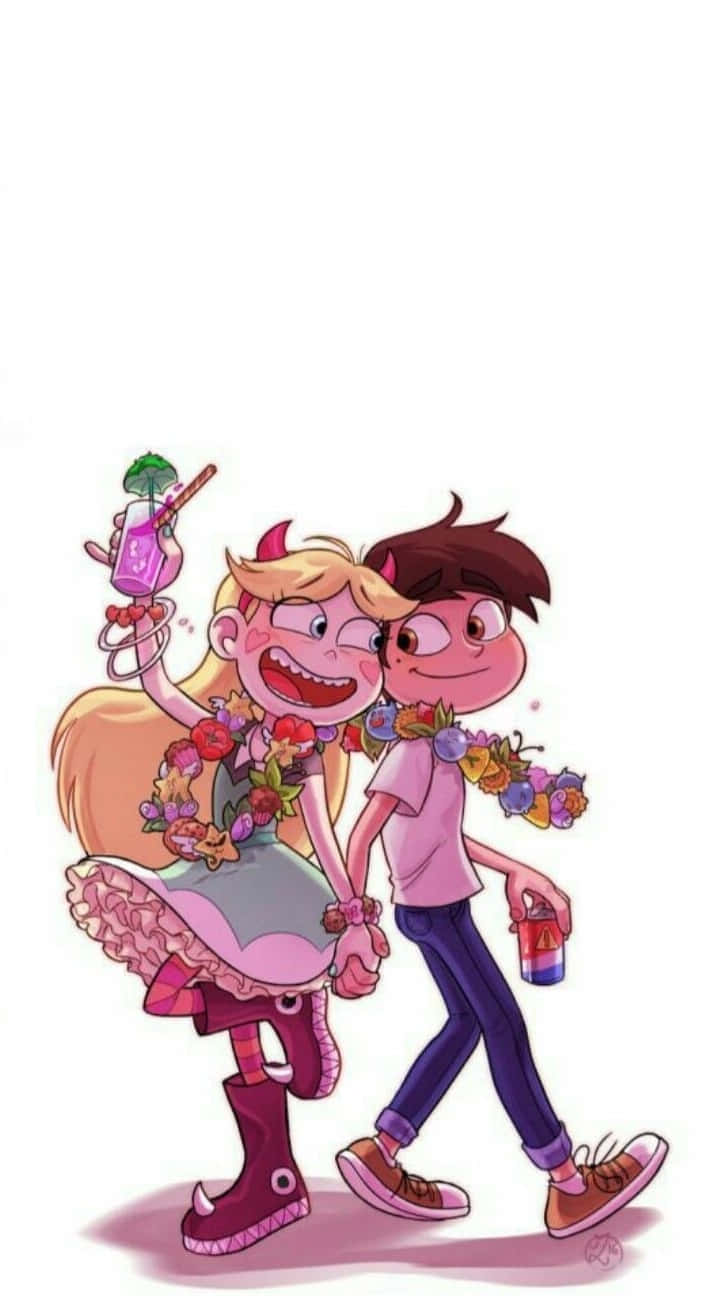 Star Butterfly and Marco Diaz in a magical adventure