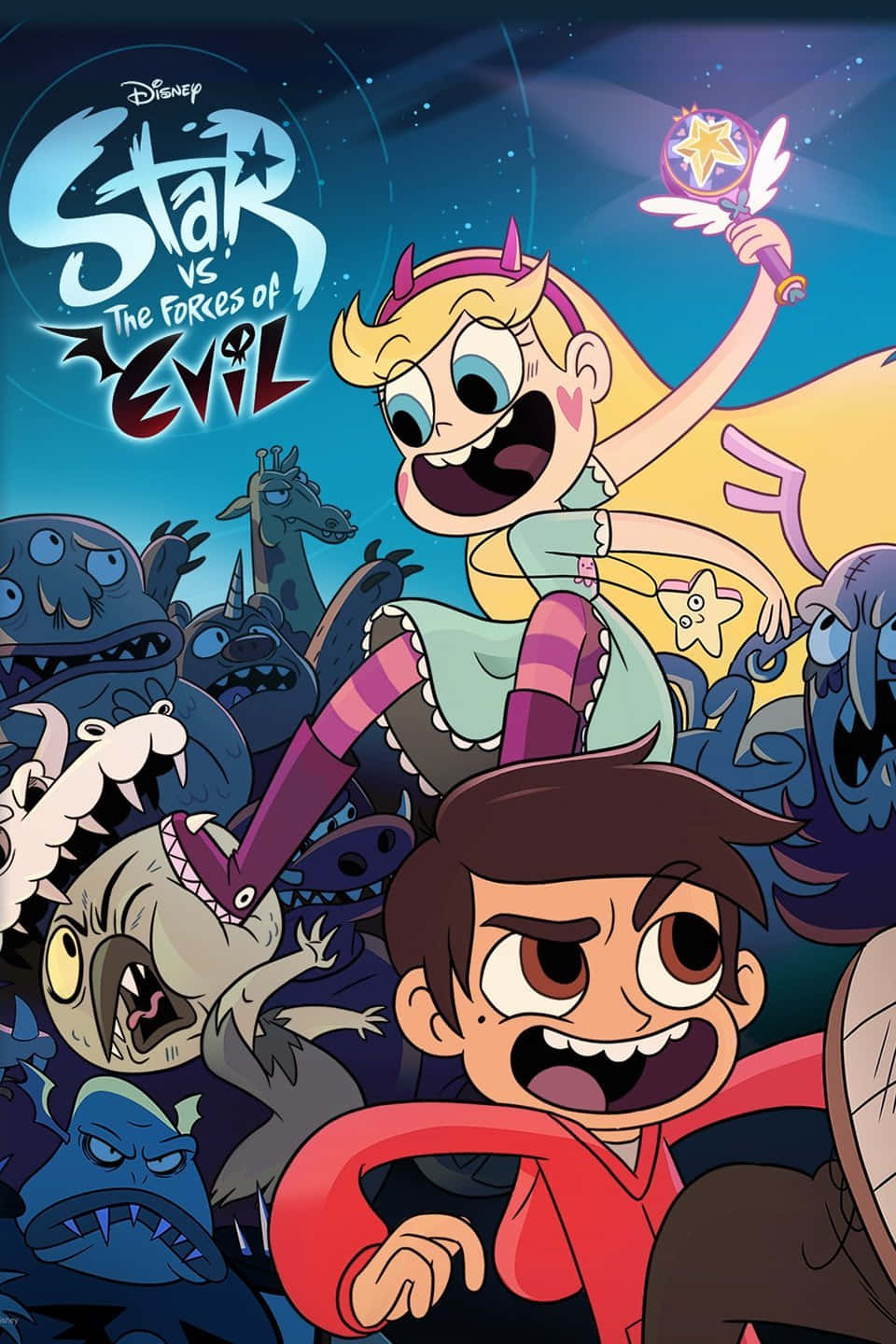 "Star Butterfly and Marco Diaz ready for battle in Star Vs The Forces of Evil"