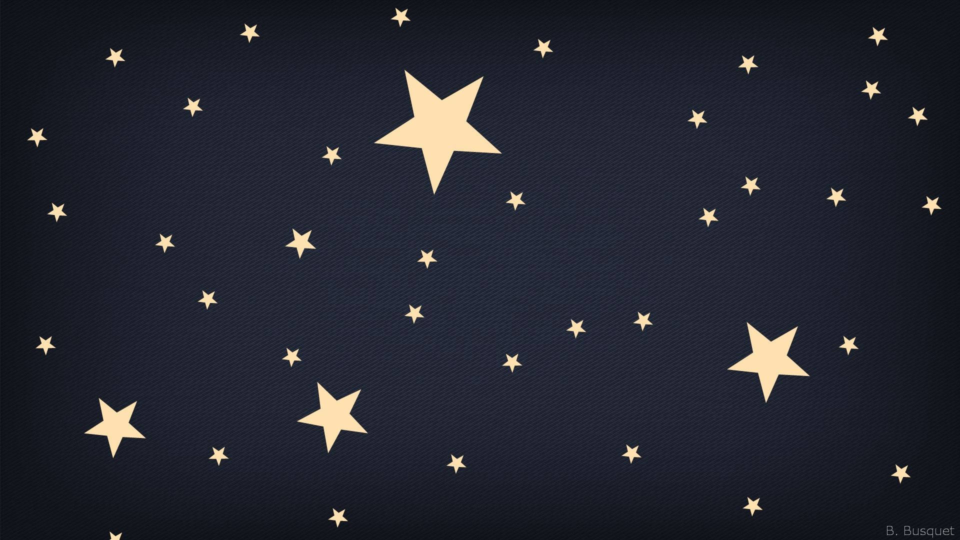 A star twinkles through the night sky Wallpaper