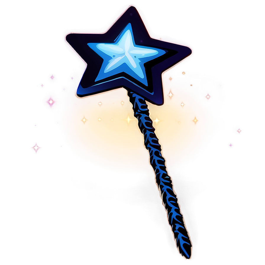 Star Wand Silhouette Png 06132024 PNG