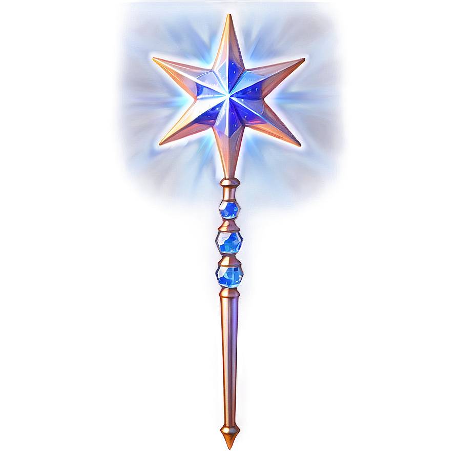 Star Wand With Crystals Png Sjk68 PNG