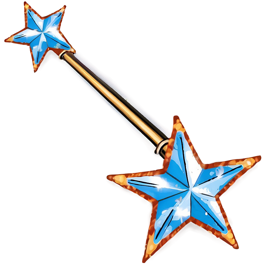 Star Wand With Diamonds Png Keg32 PNG