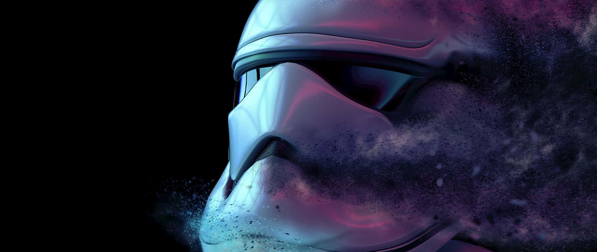 Star Wars 2560 X 1080 Storm Trooper Helmet Wallpaper