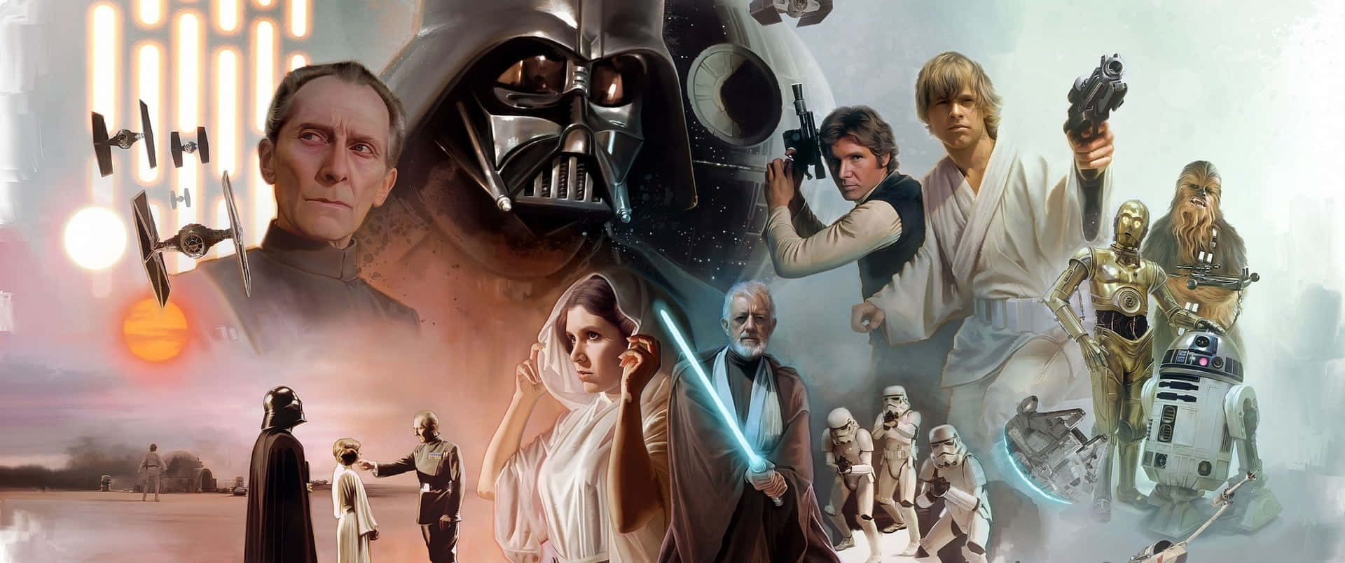 Epic Star Wars Poster Wallpaper