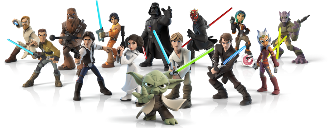 Star Wars Animated Character Lineup PNG