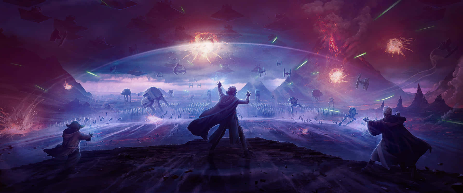 Starwars Galactic Empire War Bakgrundsbild.