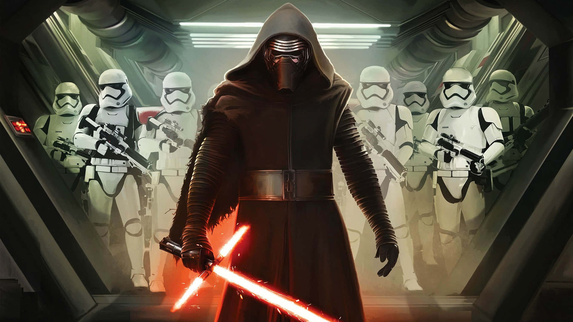 Star Wars Kylo Ren And Stormtroopers Background