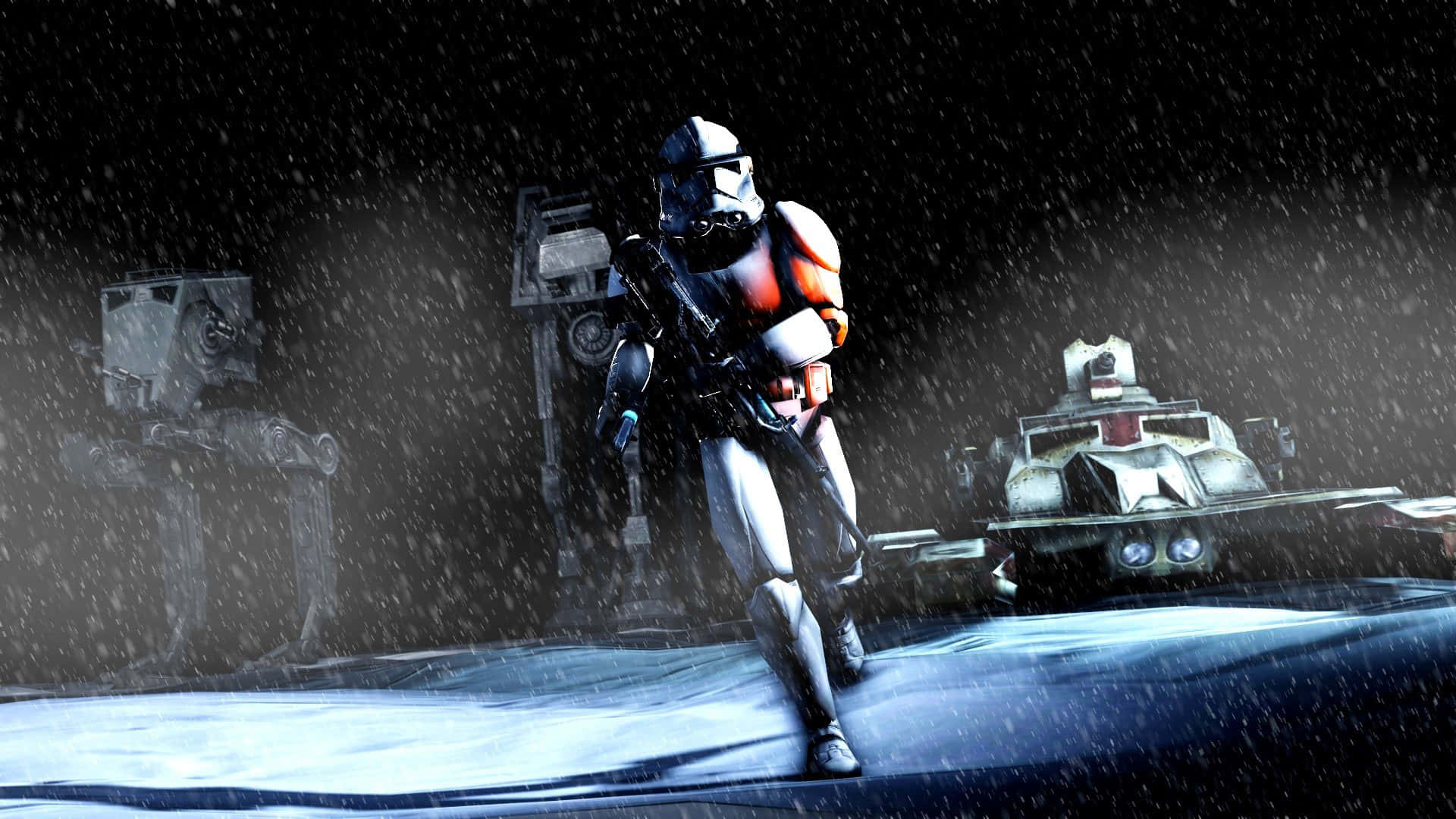 Starwars Löpande Stormtrooper Bakgrundsbild.