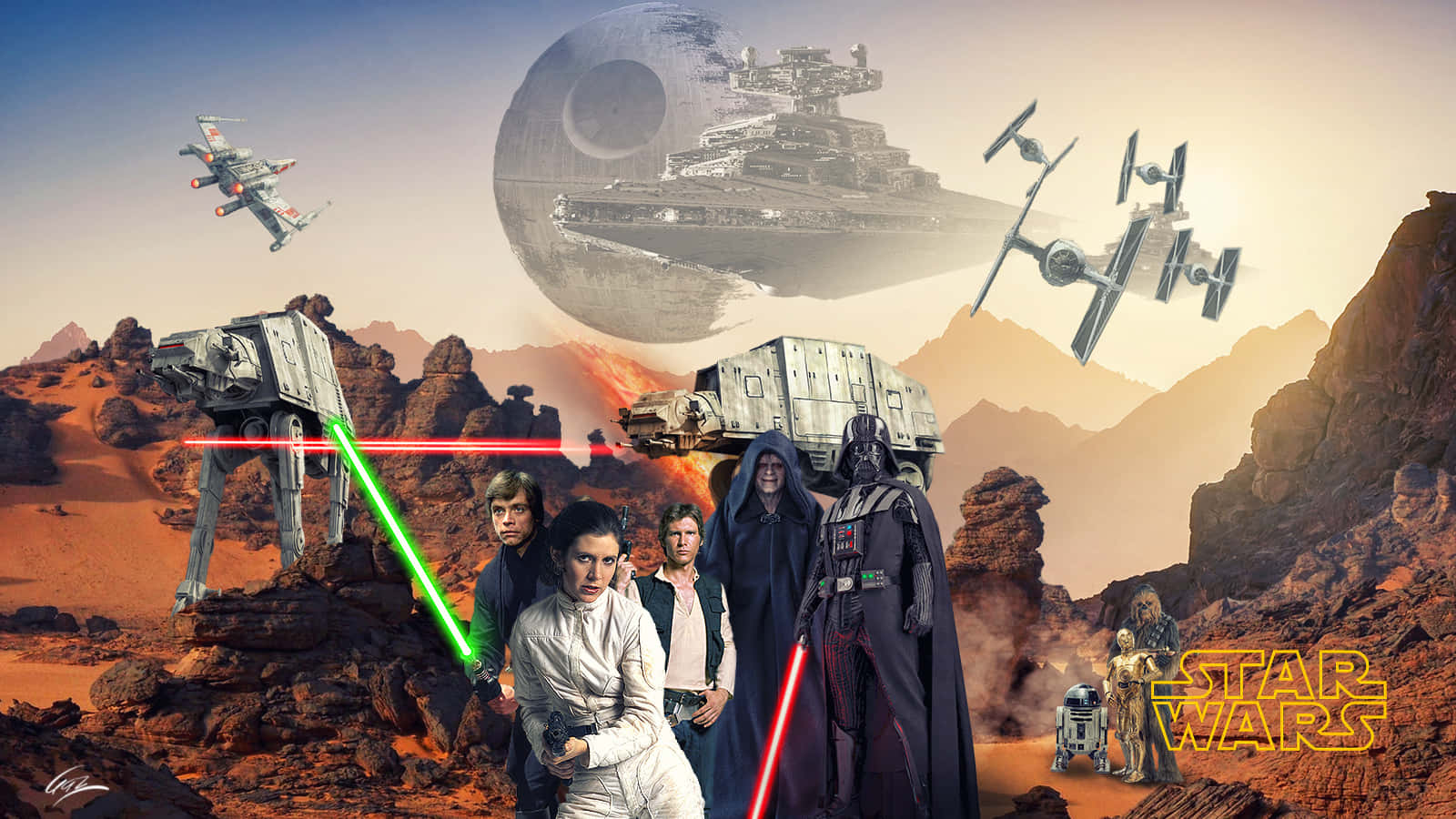Star Wars Trilogy Film Background