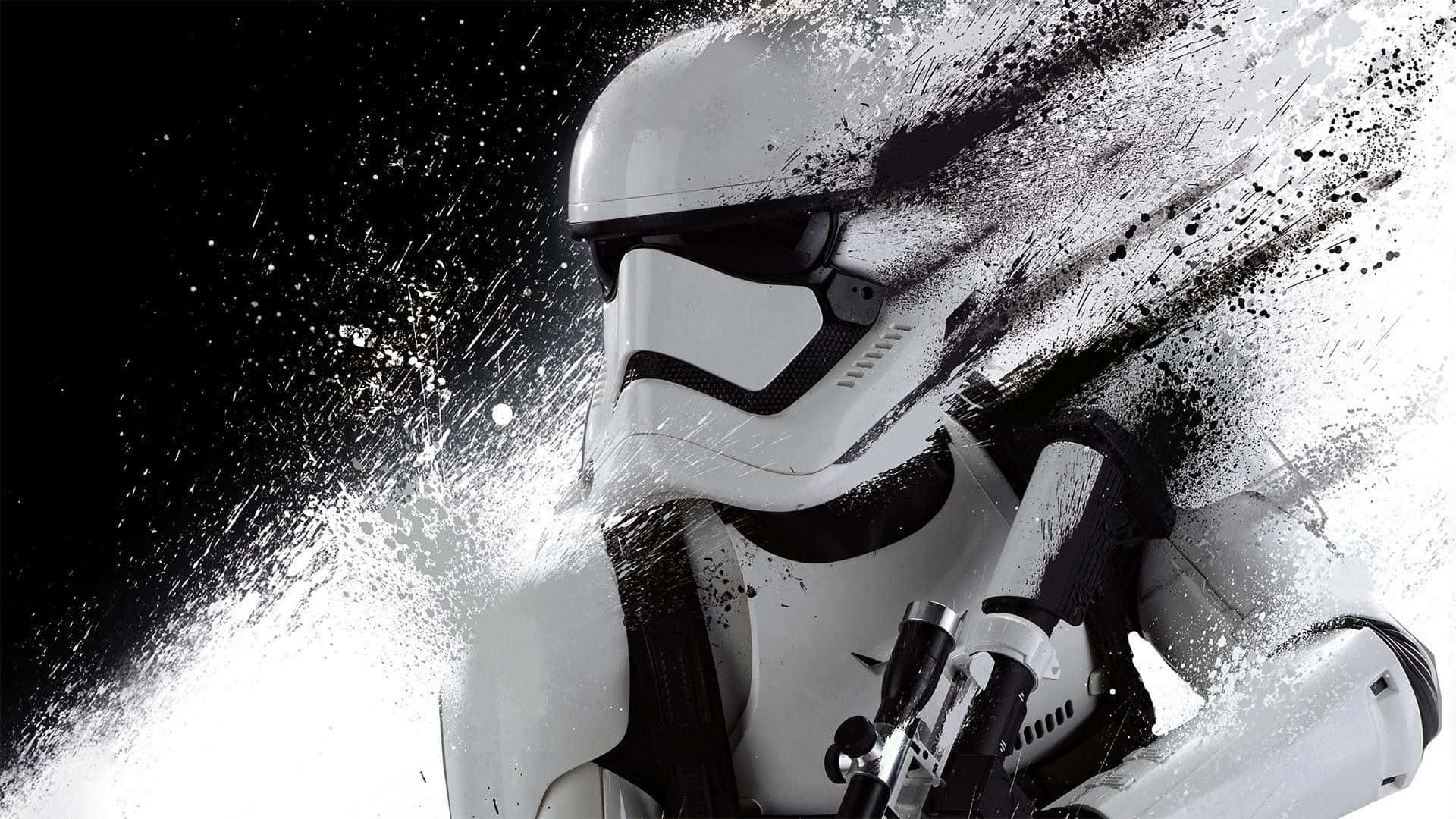 Sfondodi Star Wars Con La Disintegrazione Degli Stormtrooper