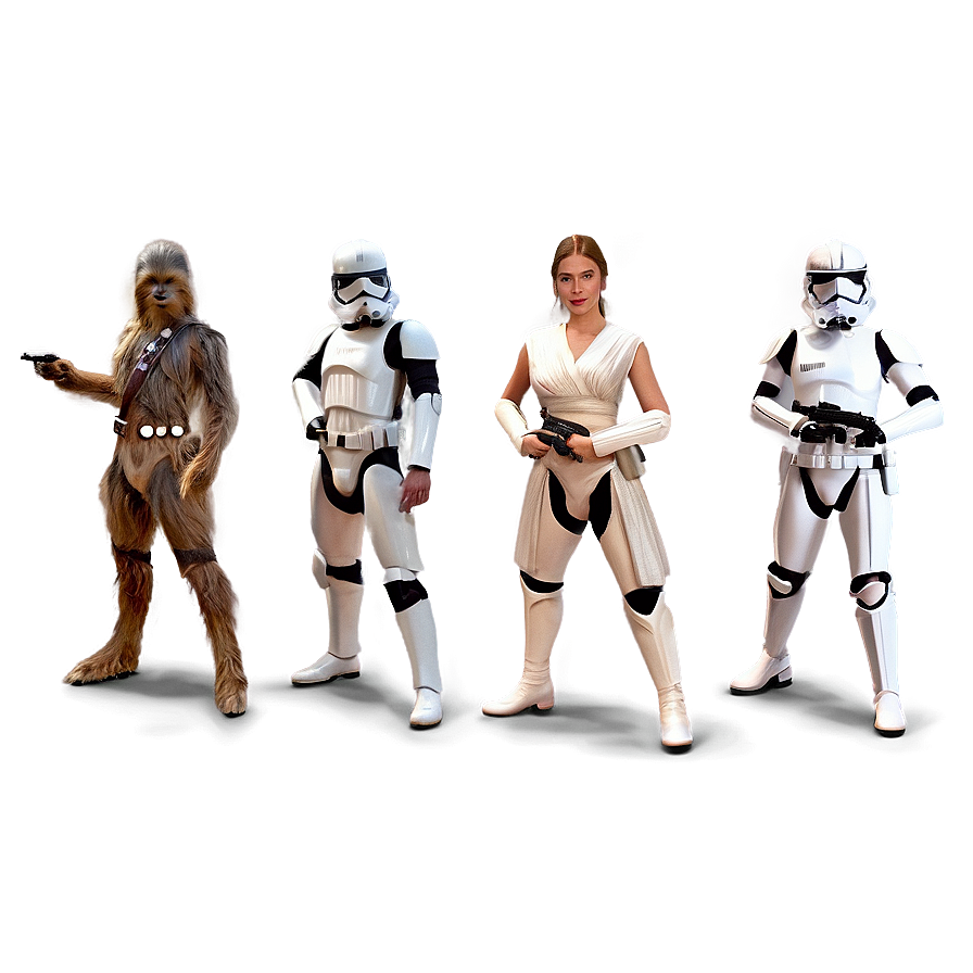Star Wars Character Outfits Png Gxw58 PNG