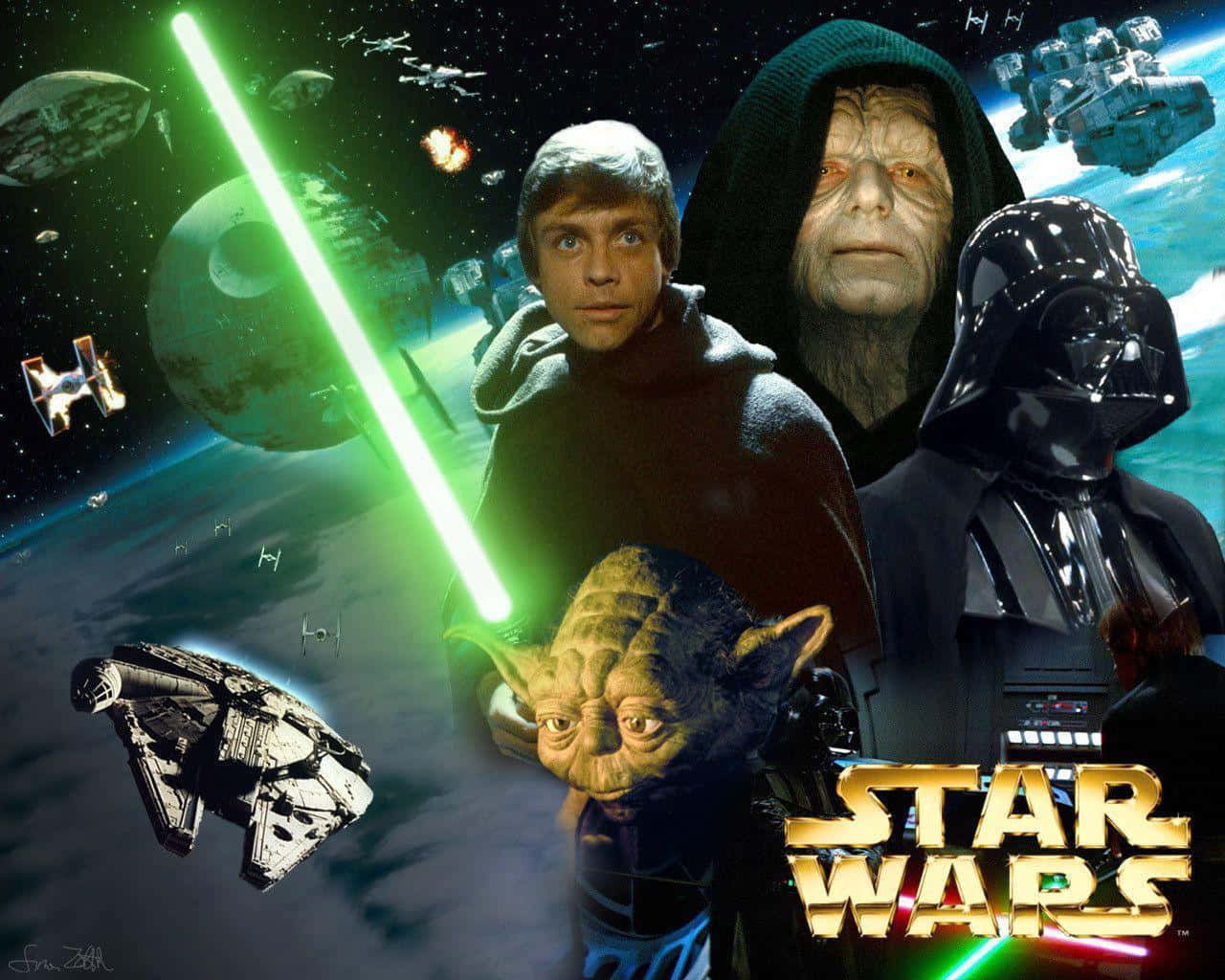 Erkundedas Star Wars Universum Mit Beliebten Charakteren. Wallpaper