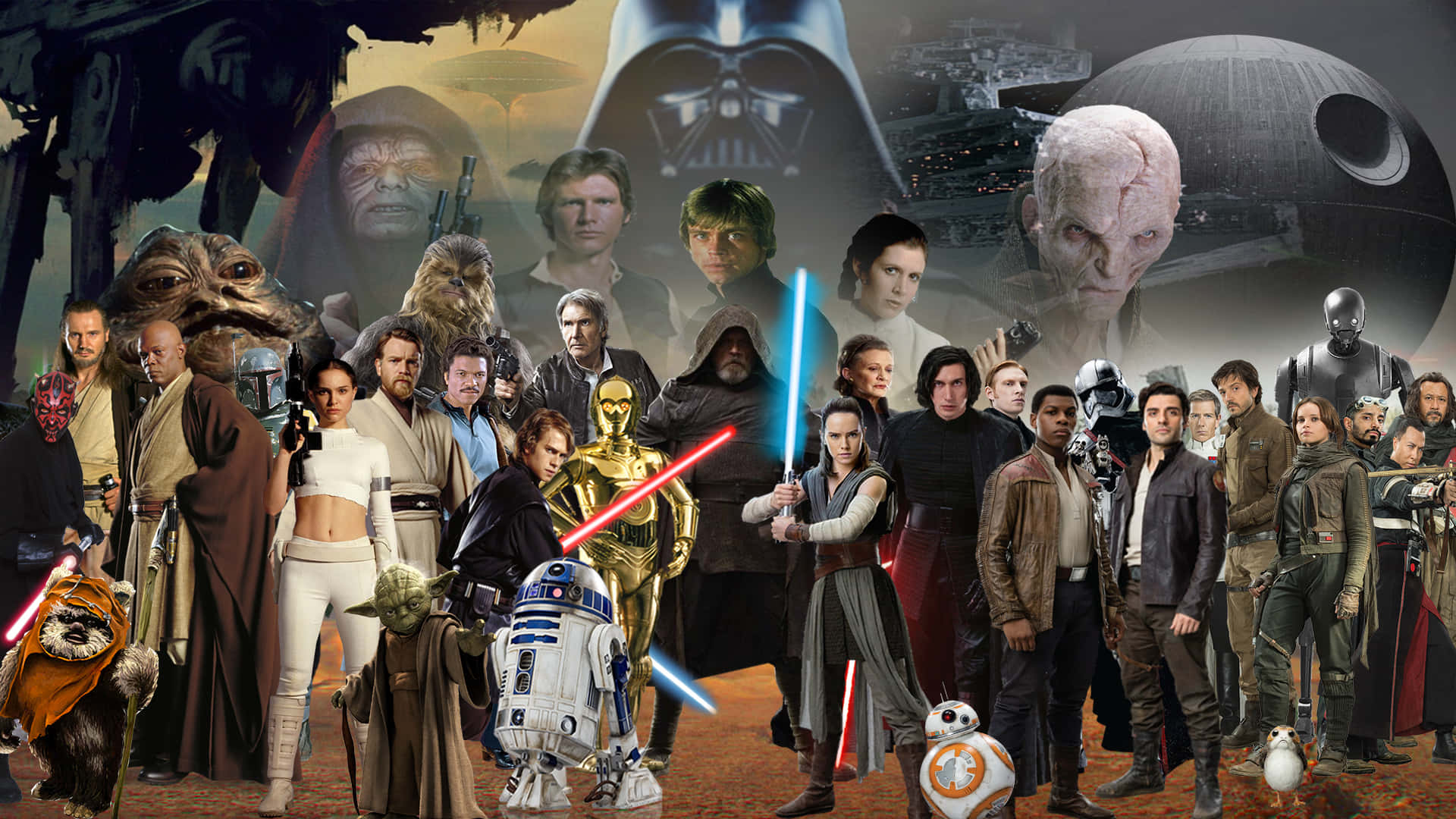 Imagenlos Héroes De La Rebelión - Personajes De Star Wars Fondo de pantalla