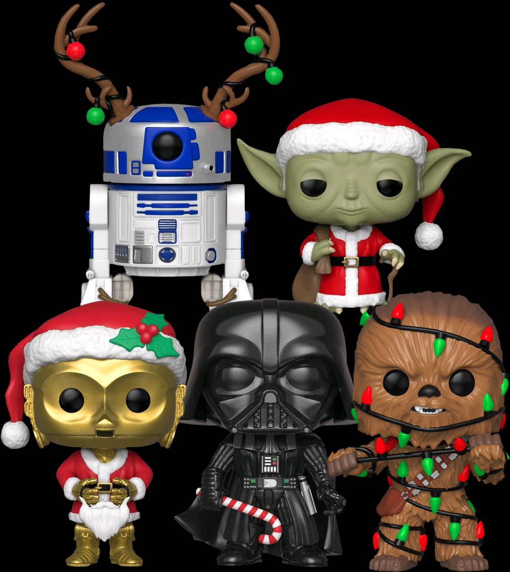 Feiernsie Die Feiertage Mit Star Wars Charakteren Wallpaper