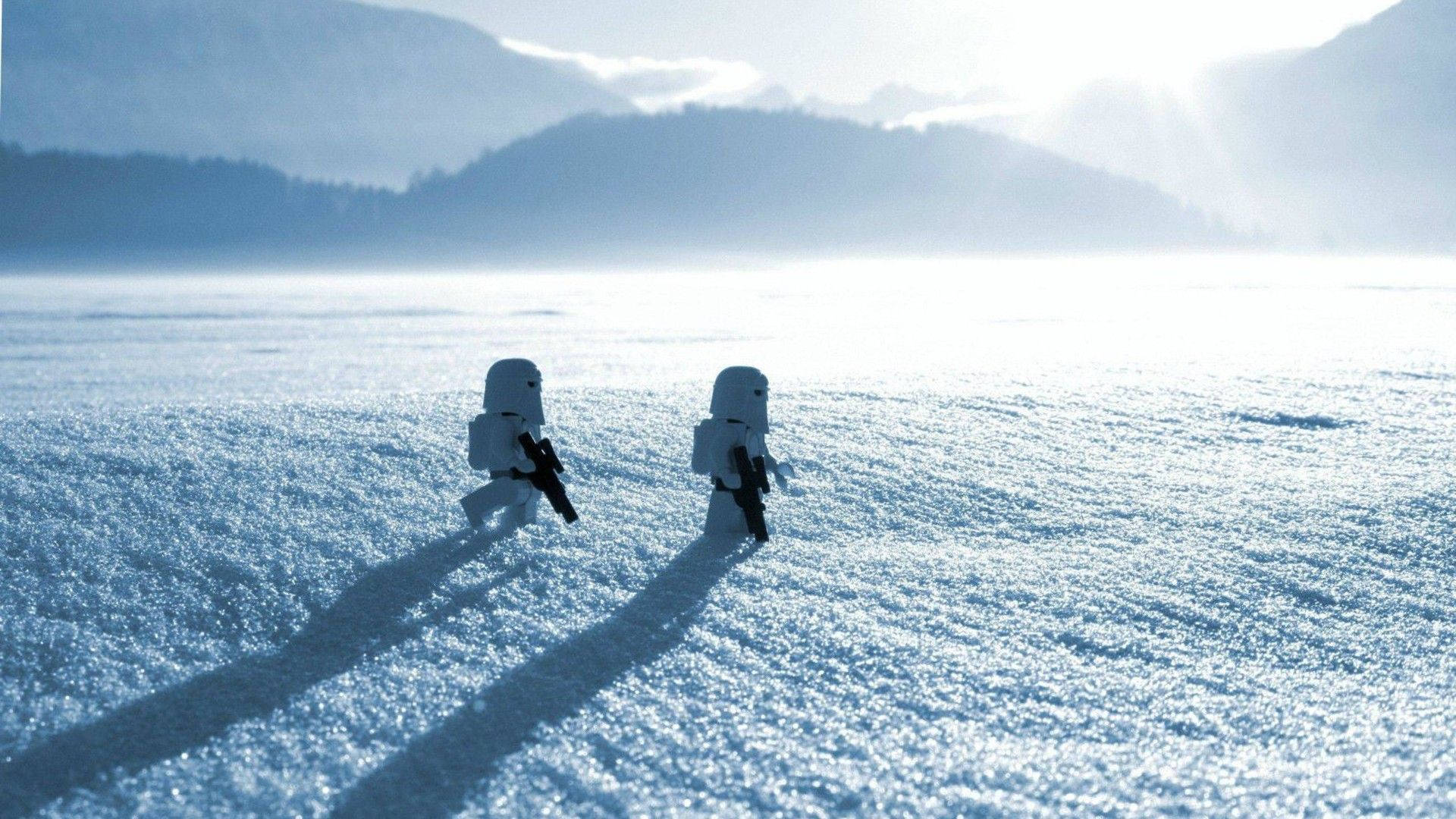 Star Wars Clone Trooper On Ice Background