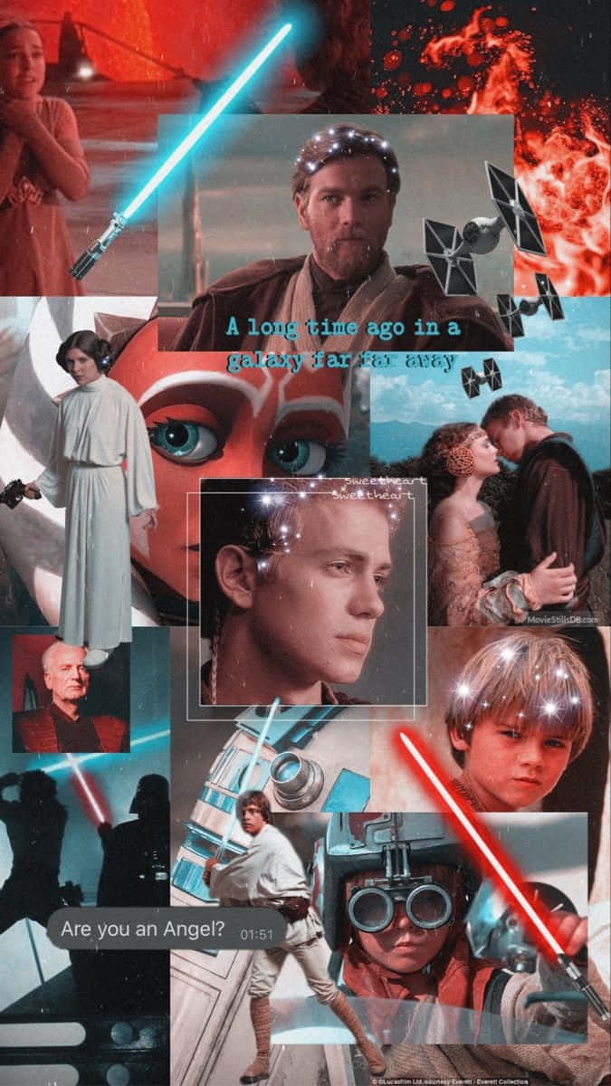 Star Wars Collage Aesthetic Wallpaper