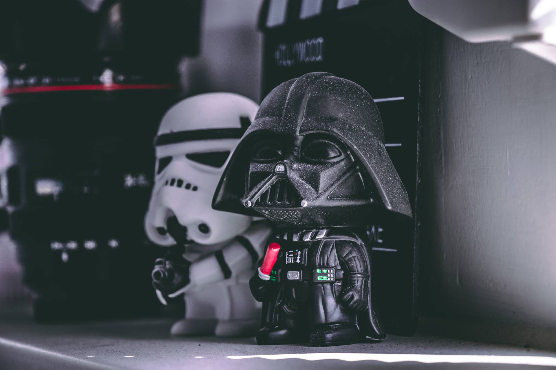 Star Wars Darth Vader And Imperial Stormtrooper Toy Background