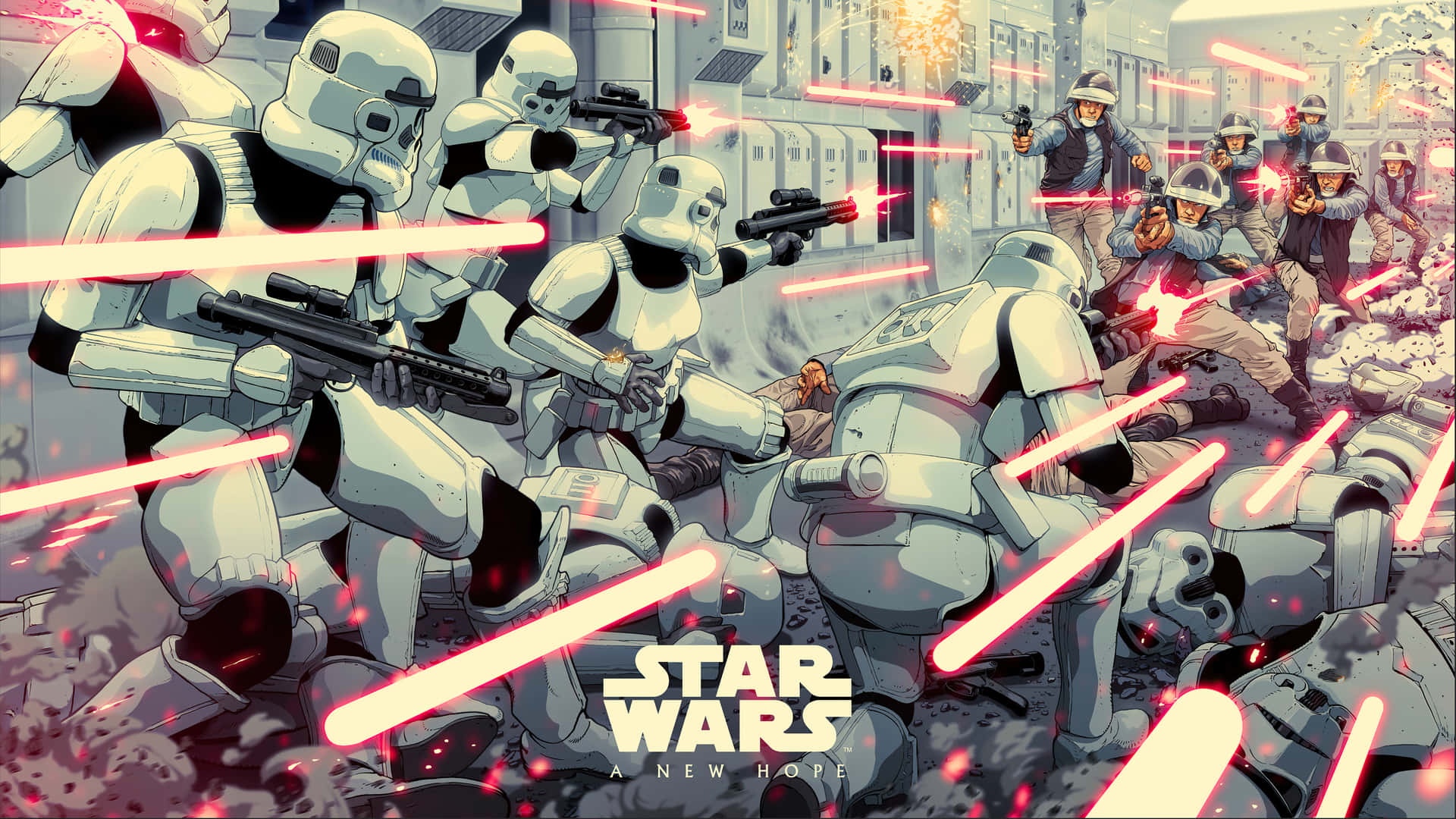 Foren det Galaktiske imperium med et Star Wars-design. Wallpaper