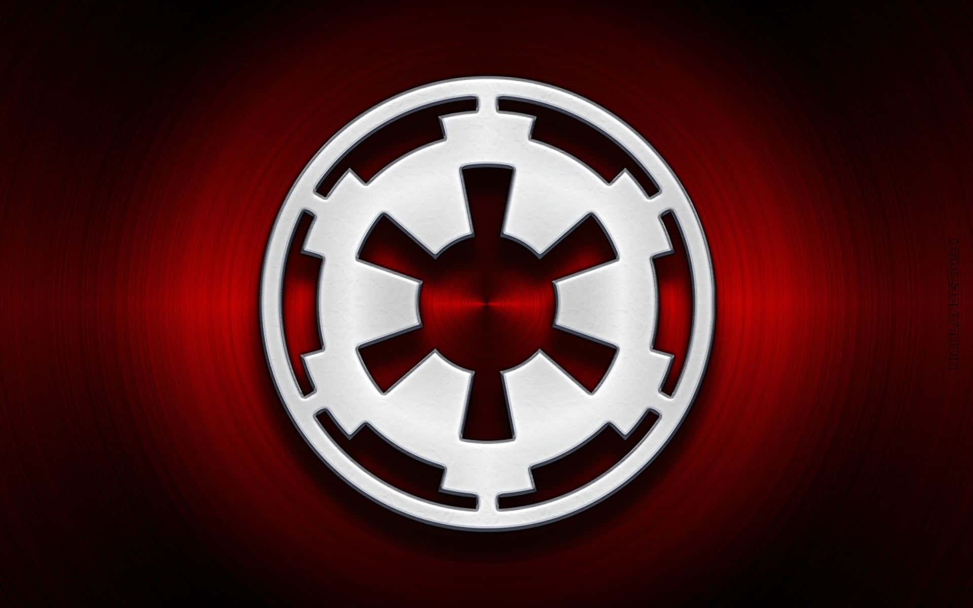 Elicónico Logo Del Imperio De La Saga De Star Wars. Fondo de pantalla