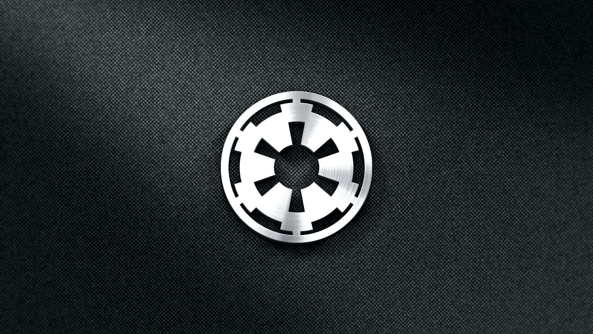 Detofficiella Logotypen För Galaktiska Imperiet Från Den Ursprungliga Star Wars-trilogin. Wallpaper