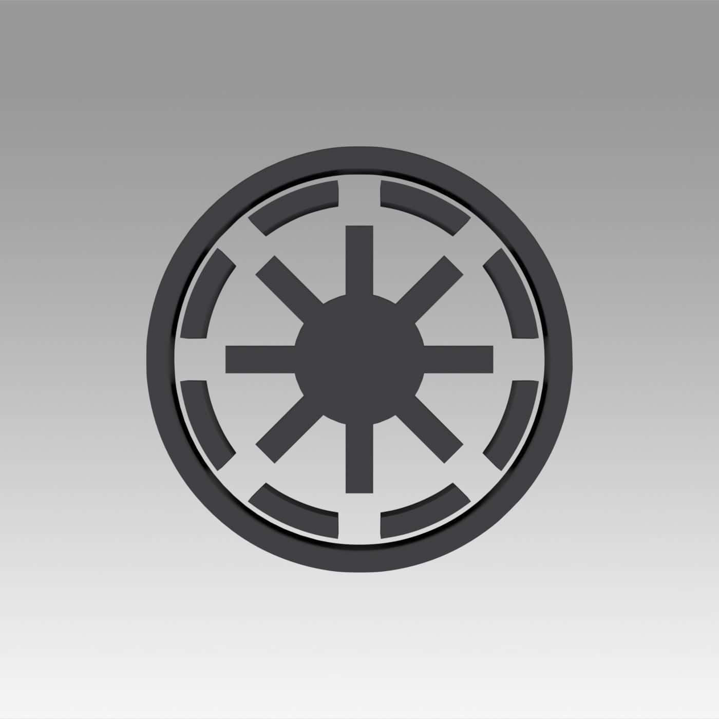 The official logo of the Galactic Empire from the Star Wars franchise. Wallpaper