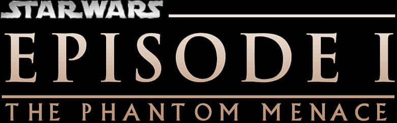 Star Wars Episode1 The Phantom Menace Logo PNG