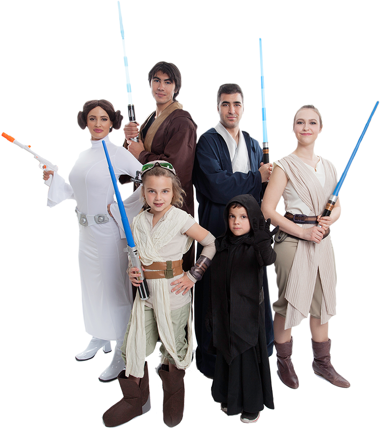 Star Wars Family Cosplay PNG