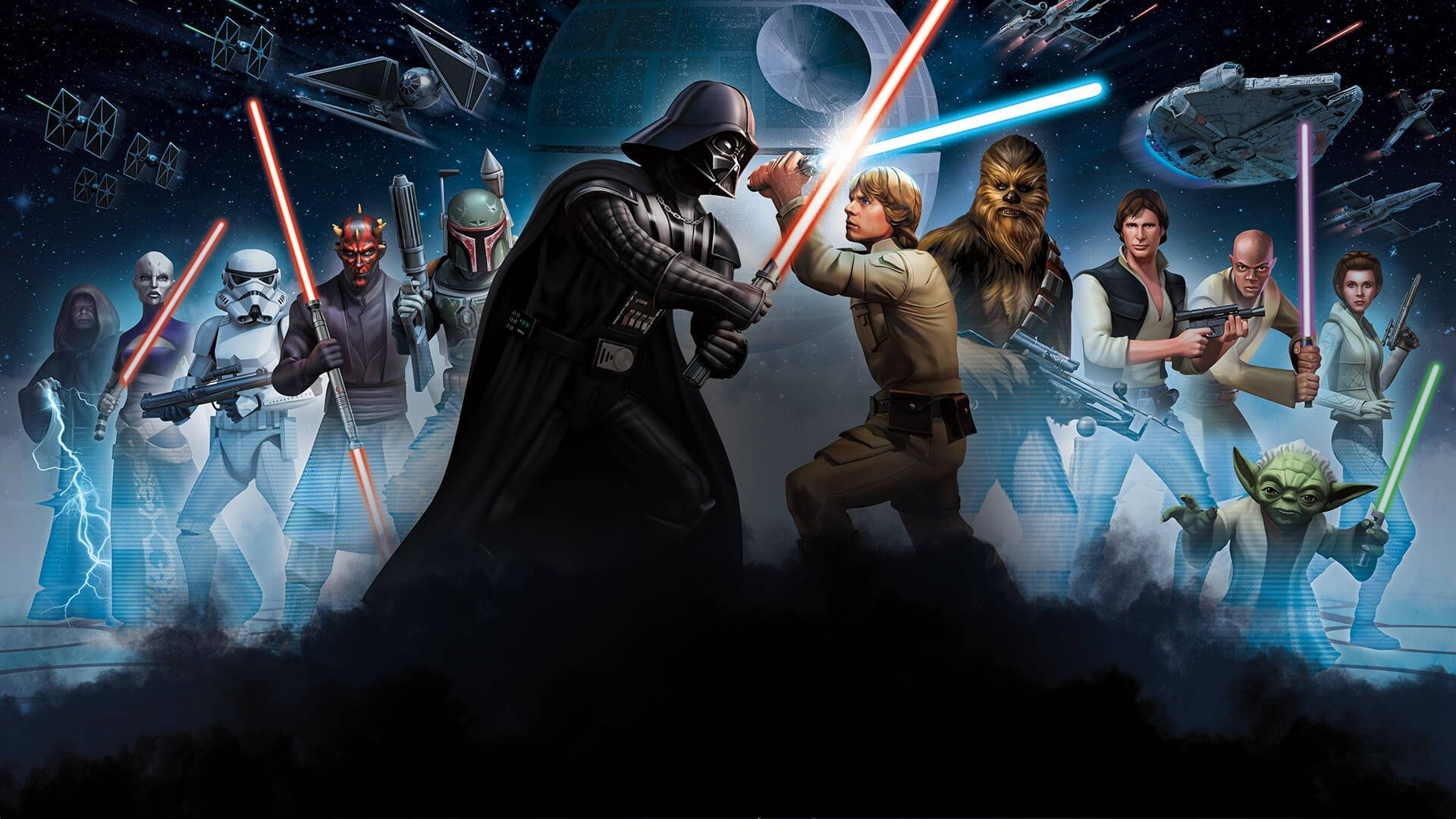 Star Wars Galaxy Of Heroes Cover Wallpaper