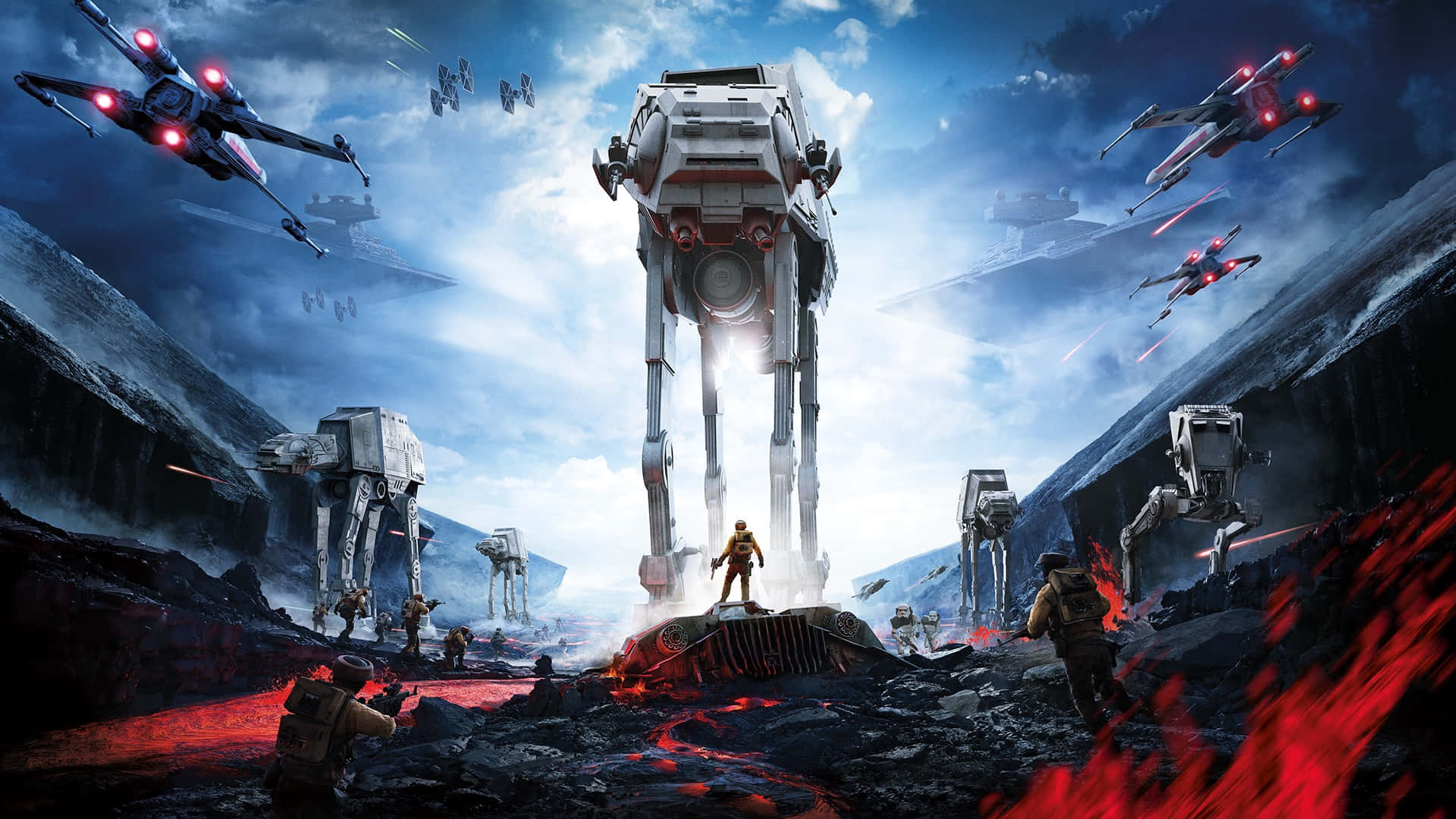 Epic Battle in Star Wars Games Wallpaper