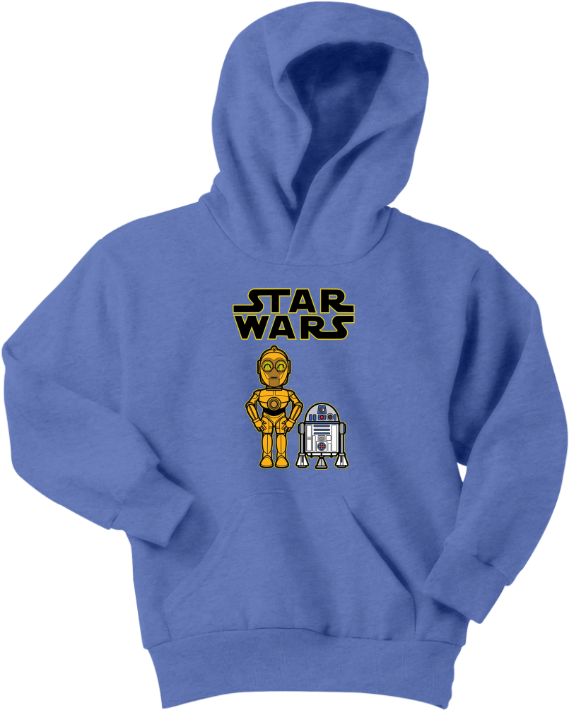 Star Wars Hoodiewith Droids PNG