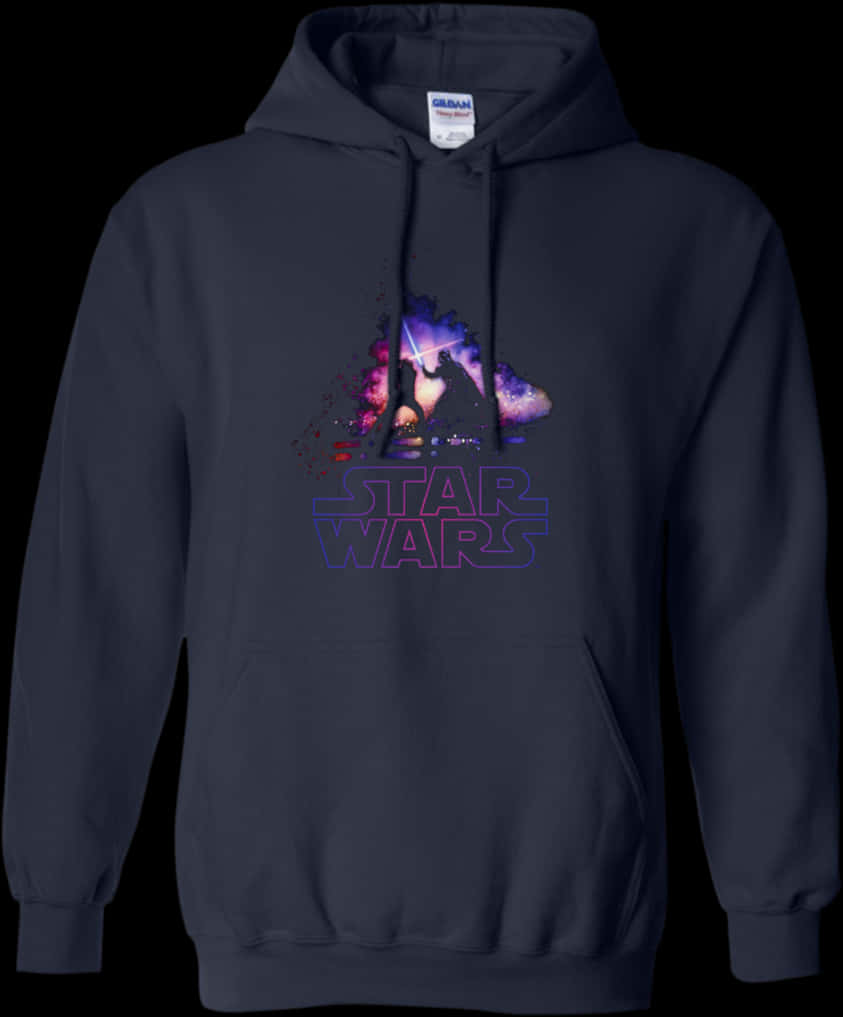 Star Wars Hoodiewith Galactic Design PNG