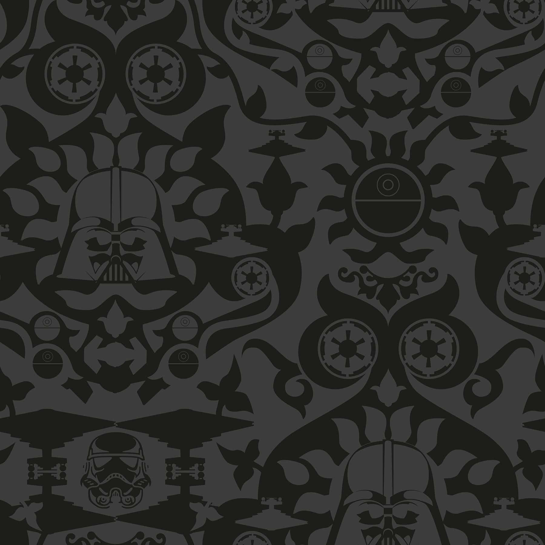 Star Wars Inspired Damask Pattern Wallpaper