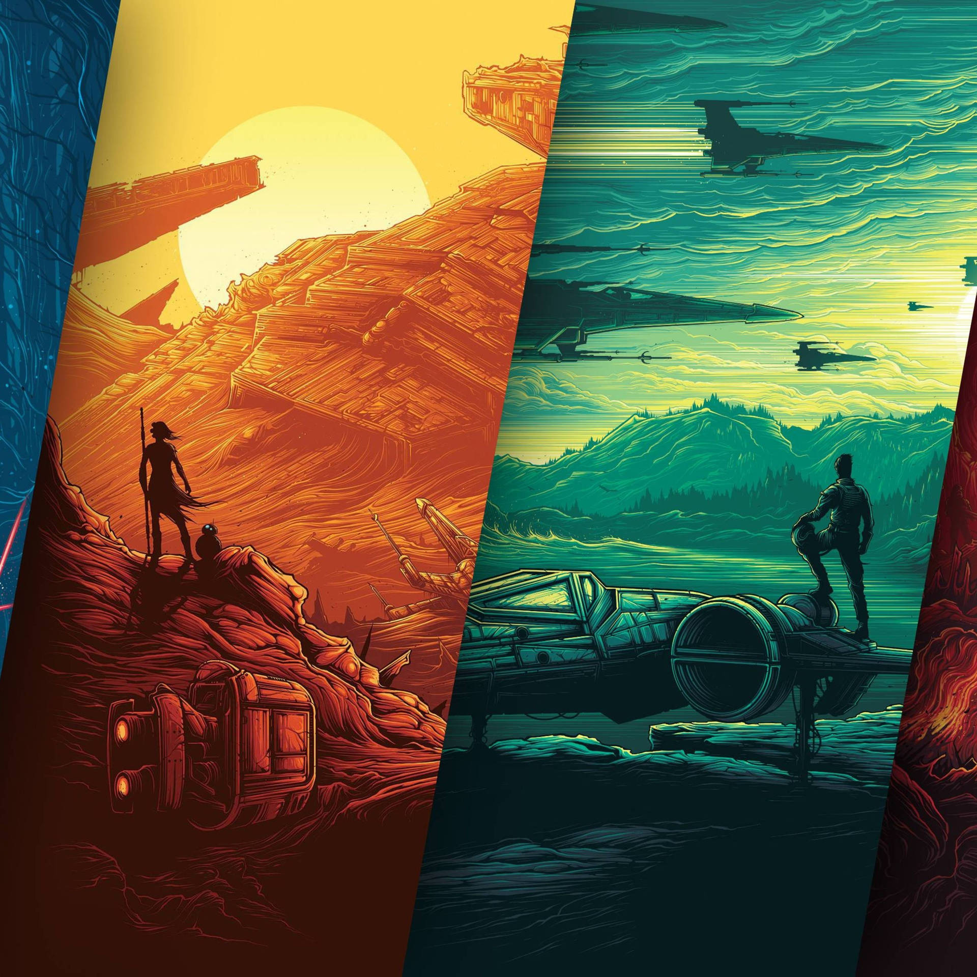 Star Wars Ipad Collage Wallpaper