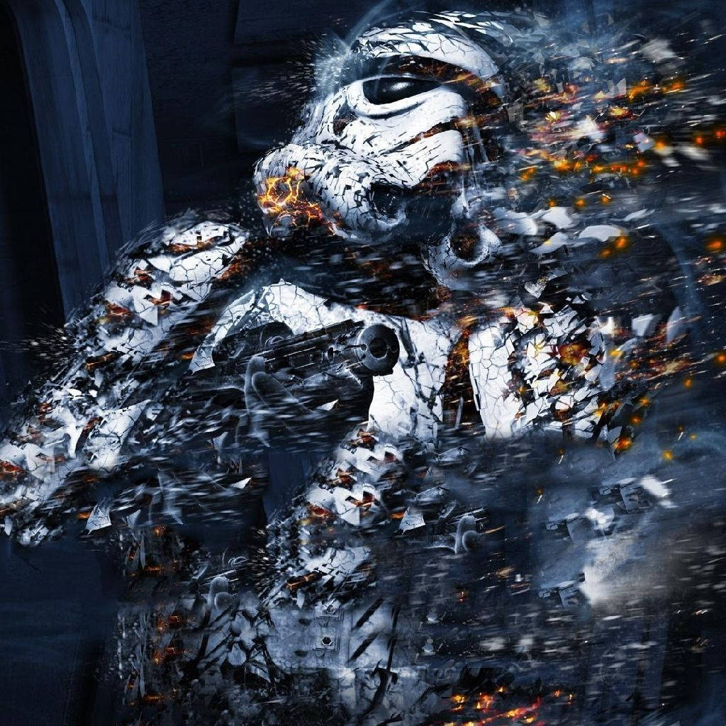 Star Wars Ipad Disintegrating Stormtrooper Wallpaper
