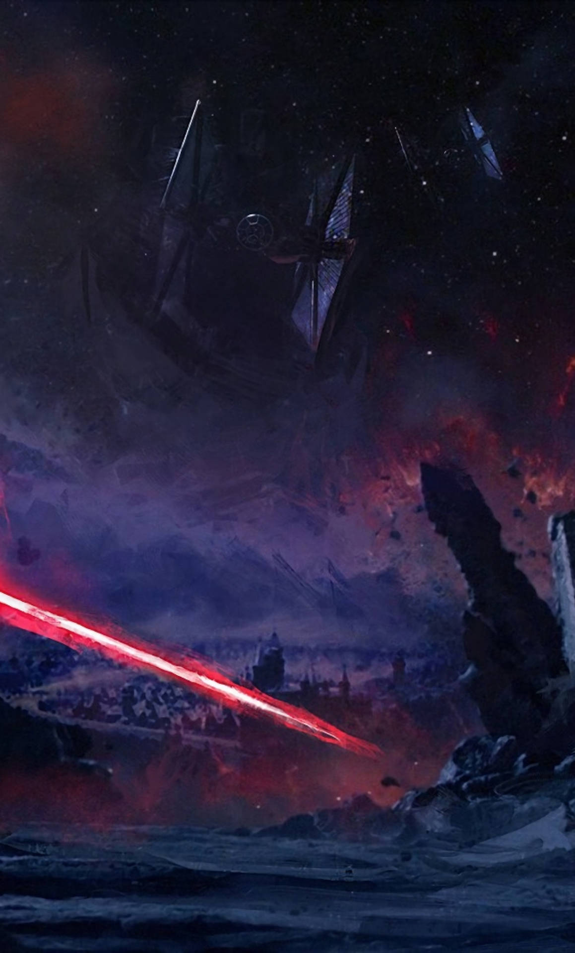 Star Wars Ipad Galactic Empire Starfighter Wallpaper