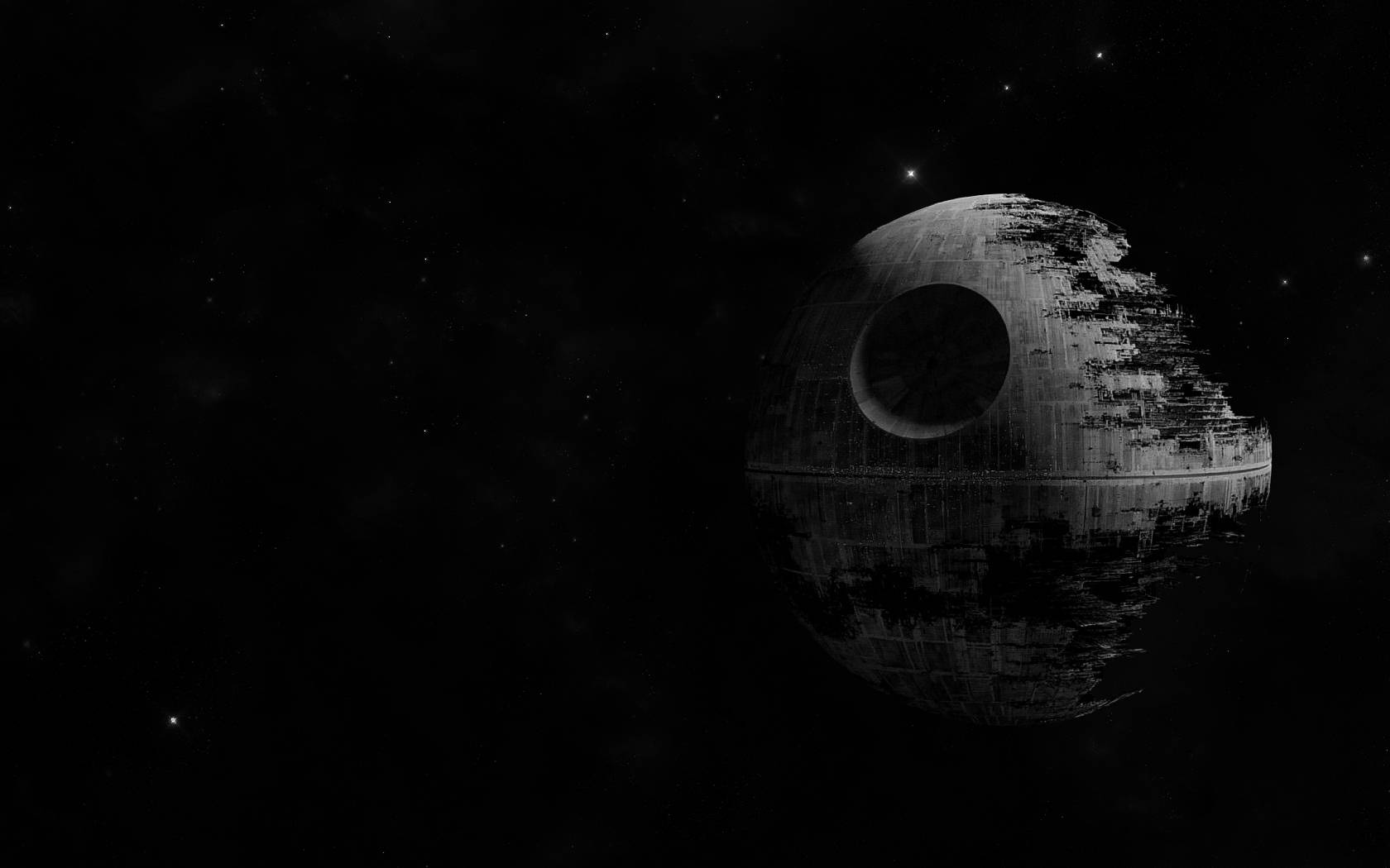 Estrellade La Muerte En El Espacio Paisaje De Star Wars. Fondo de pantalla
