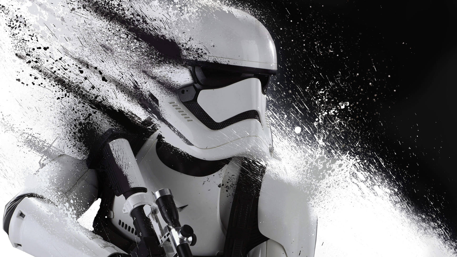 Disintegrating Stormtrooper Star Wars Landscape Wallpaper