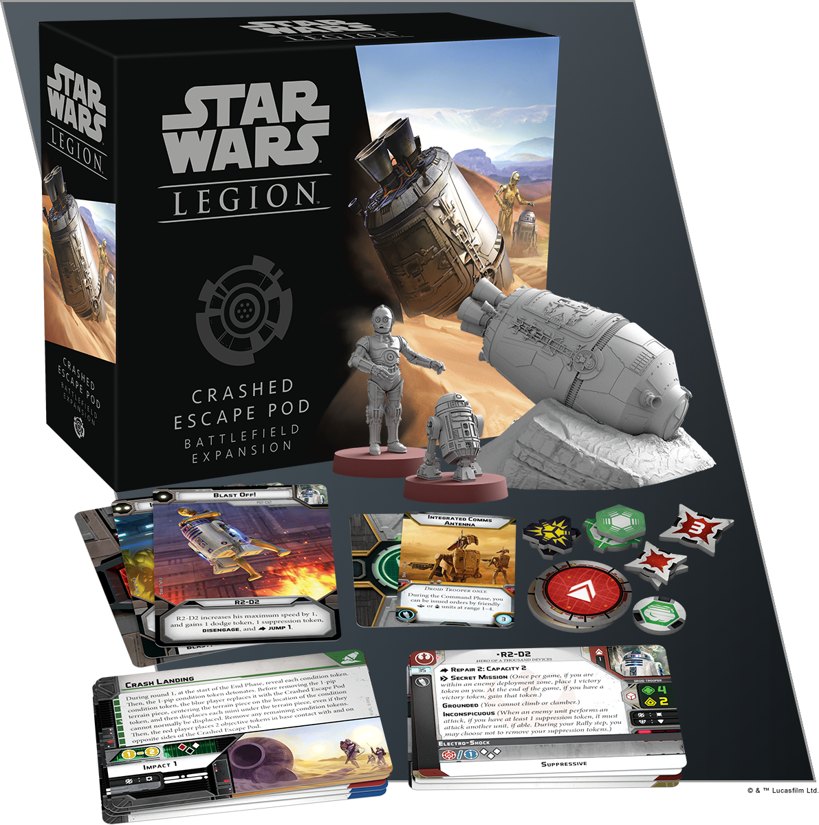 Star Wars Legion Crashed Escape Pod Expansion Pack PNG