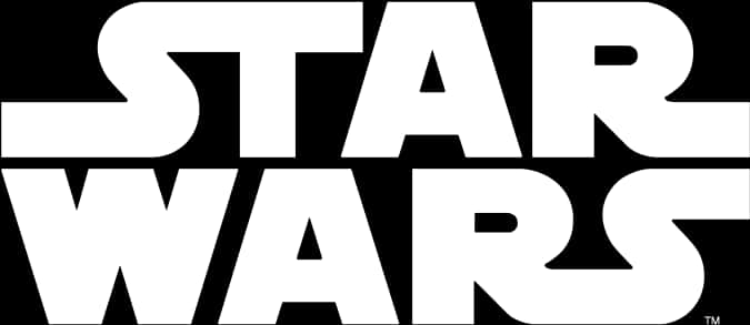 Download Star Wars Logo Blackand White | Wallpapers.com