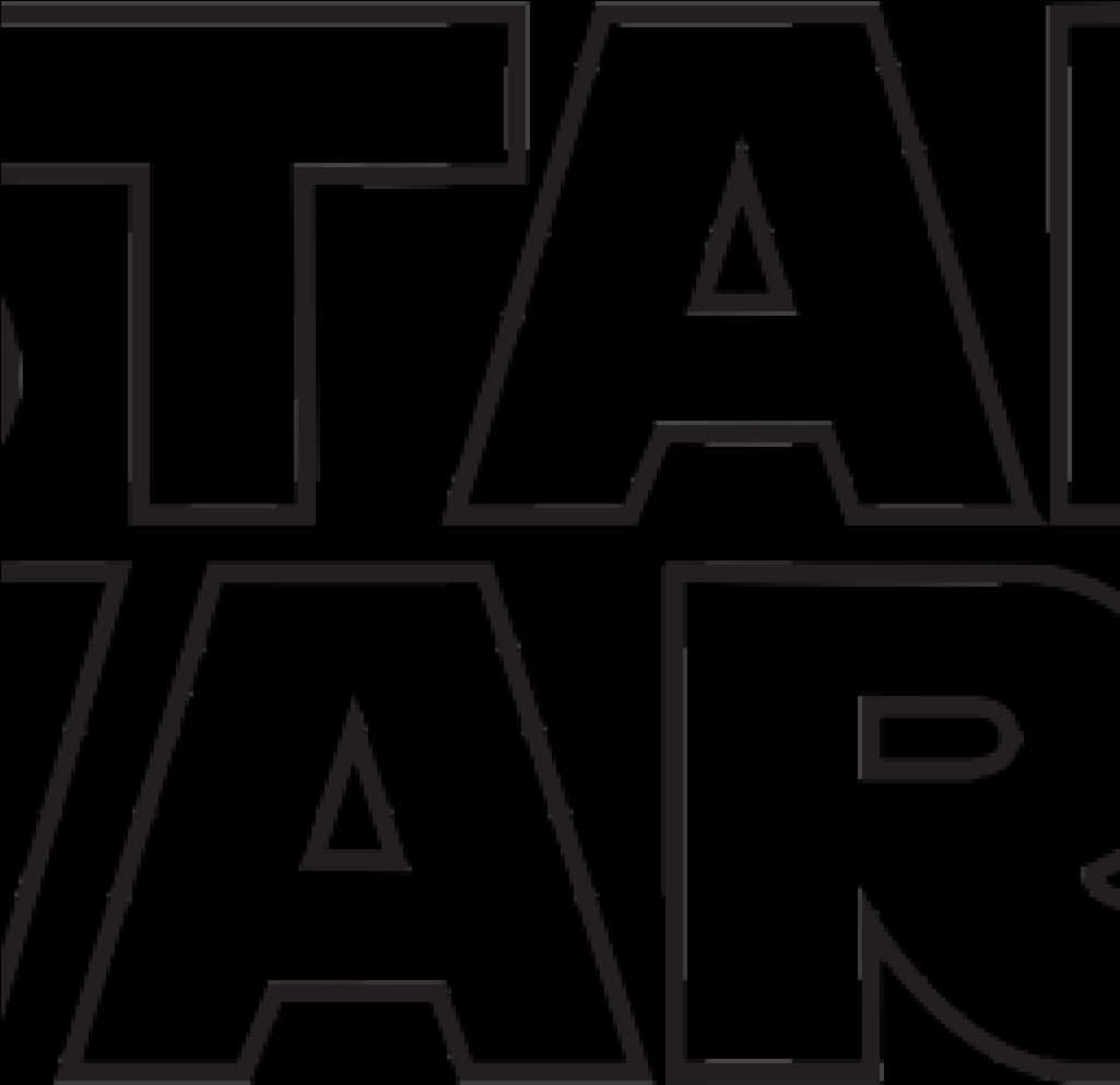 Star Wars Logo Blackand White PNG