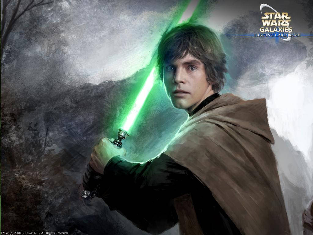 Journey Beyond the Edge of the Known with Luke Skywalker Wallpaper
