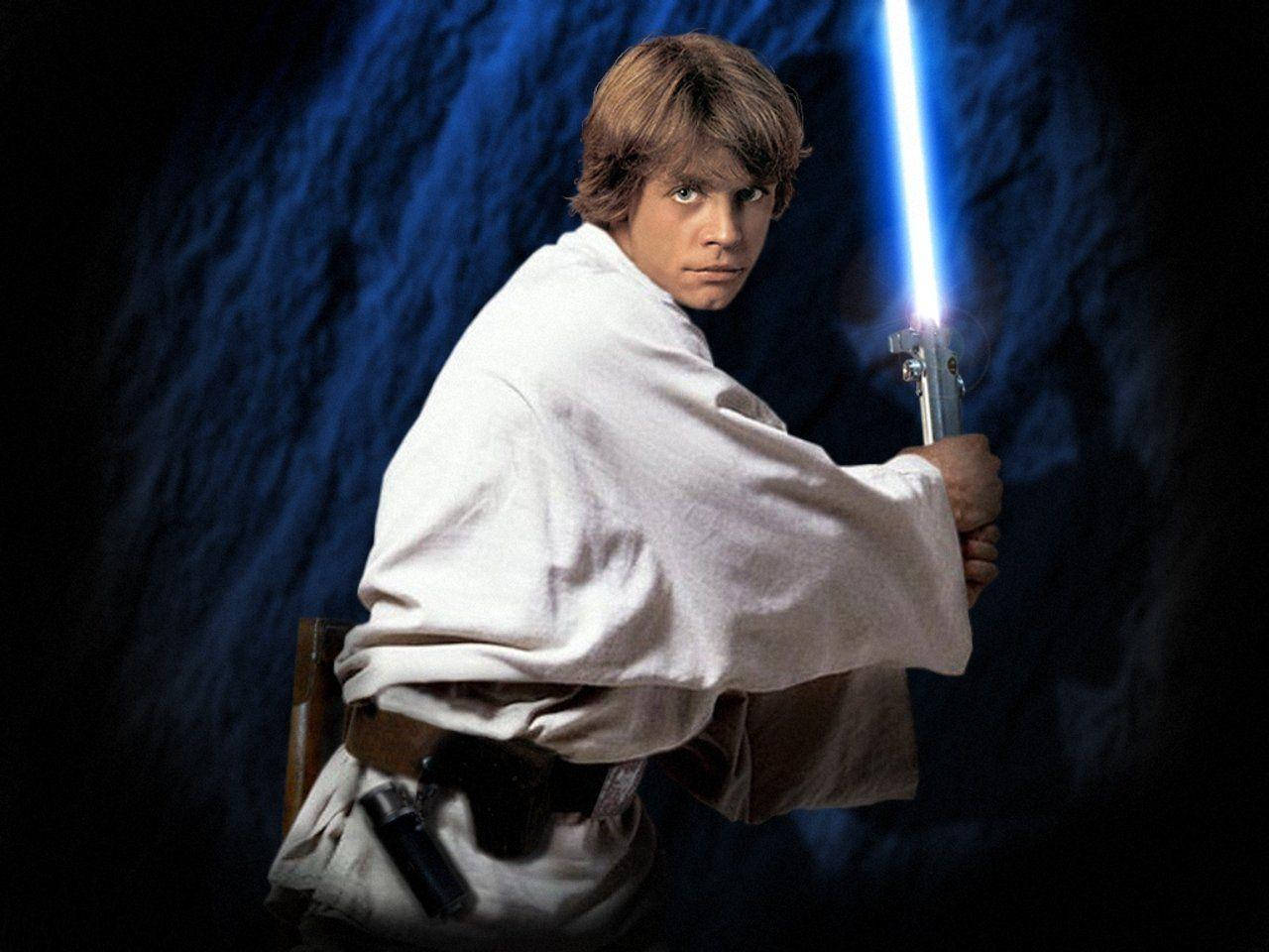 Luke Skywalker tager på det kejserlige i enorme slag. Wallpaper
