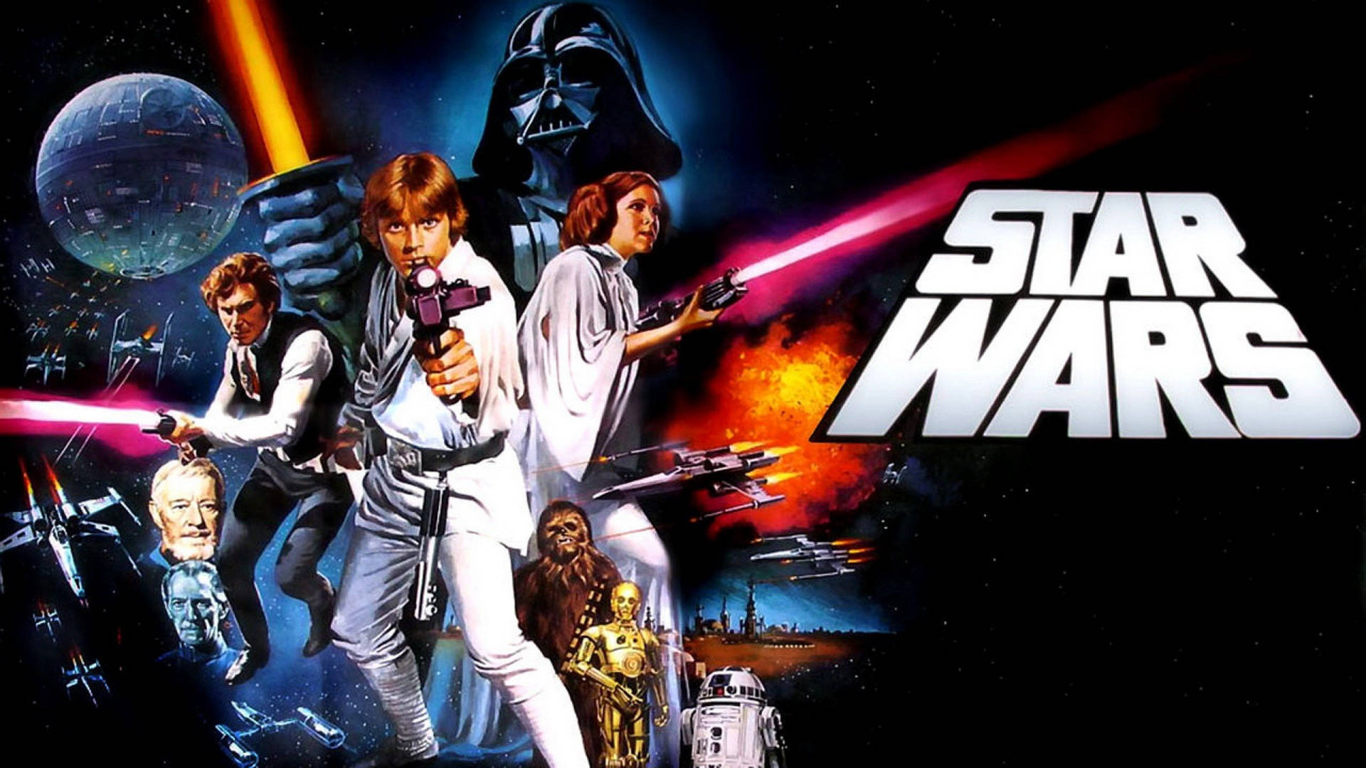 "Star Wars: Luke Skywalker steps into the spotlight." Wallpaper