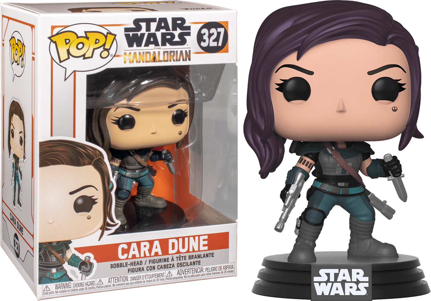 Star Wars Mandalorian Cara Dune Funko Pop PNG